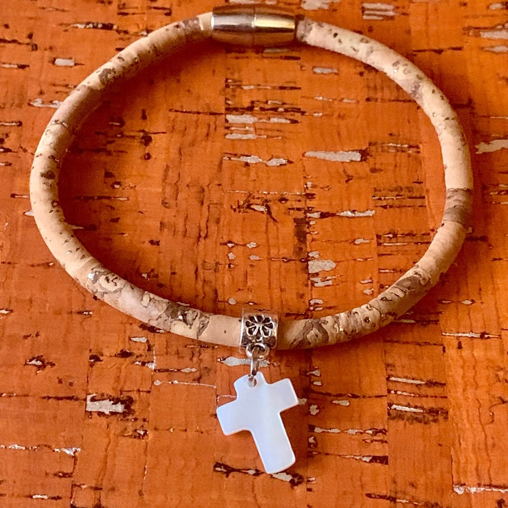 Cute Cork Bracelets with charm.